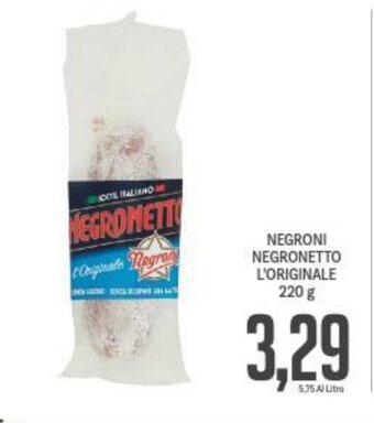 Negroni Negronetto L'Originale 220 g