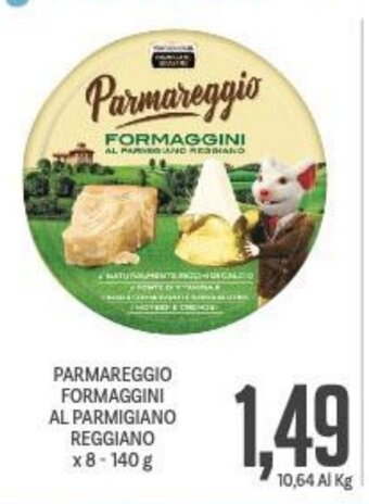 Supermercati Piccolo Parmareggio Formaggini Al Parmigiano Reggiano x 8 - 140 g offerta