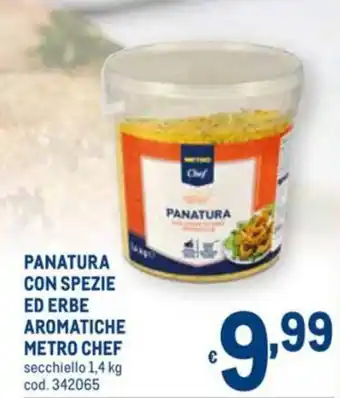 Metro Chef Panatura con Spezie Ed Erbe Aromatiche 1,4kg