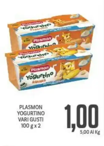 Supermercati Piccolo Plasmon Yogurtino Vari Gusti 100 g x 2 offerta
