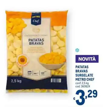 Metro Chef Patatas Bravas Surgelate 2,5kg