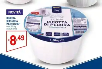 Metro Chef Ricotta di Pecora 1,5kg