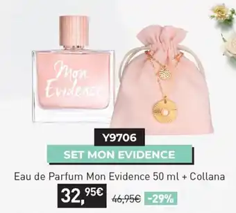 Set Mon Evidence Eau de Parfum 50 ml + Collana