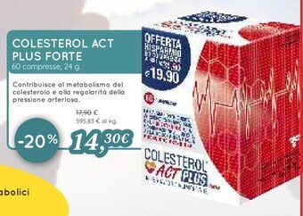 Colesterol Act Plus Forte 60 compresse 24 g