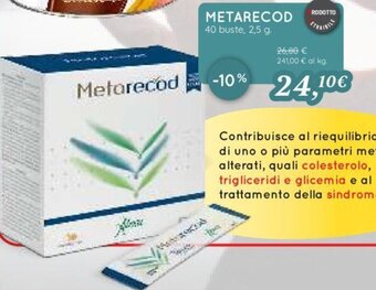 Coop Metarecod 40 buste 2,5 g offerta
