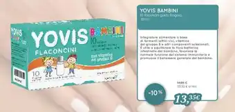 Coop Yovis Bambini 10 flaconcini gusto fragola 10 ml offerta