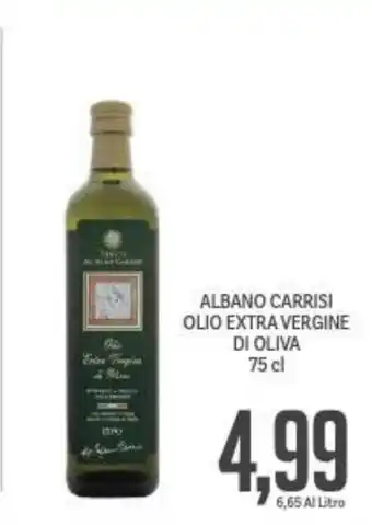 Supermercati Piccolo Albano Carrisi Olio Extra Vergine Di Oliva 75 cl offerta