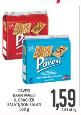 Supermercati Piccolo Pavesi Gran Pavesi IL Cracker Salati/Non Salati 560 g offerta