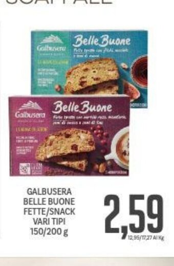 Supermercati Piccolo Galbusera Belle Buone Fette/Snack Vari Tipi 150/200 g offerta