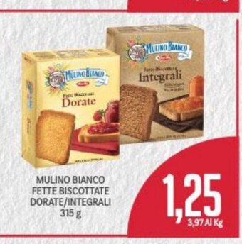 Supermercati Piccolo Mulino Bianco Fette Biscottate Dorate/Integrali 315 g offerta