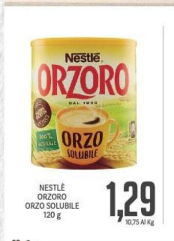 Supermercati Piccolo Nestlè Orzoro Orzo Solubile 120 g offerta