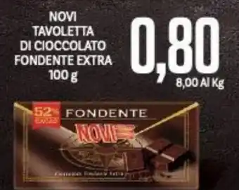 Supermercati Piccolo Novi Tavoletta Di Cioccolato Fondente Extra 100 g offerta