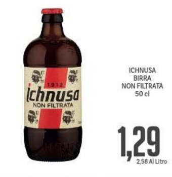 Supermercati Piccolo Ichnusa birra Non Filtrata 50 cl offerta