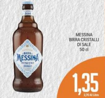 Supermercati Piccolo Messina Birra Cristalli Di Sale 50 cl offerta