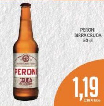 Supermercati Piccolo Peroni Birra Cruda 50 cl offerta