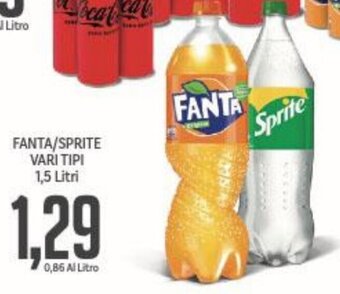 Supermercati Piccolo Fanta / Sprite Vari Tipi 1,5 Litri offerta