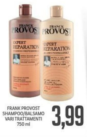 Supermercati Piccolo Frank Provost Shampoo / Balsamo Vari Trattamenti 750 ml offerta