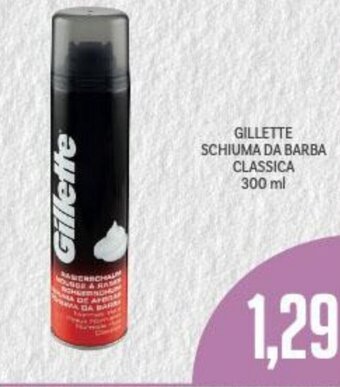 Supermercati Piccolo Gillette Schiuma Da Barba Classica 300 ml offerta