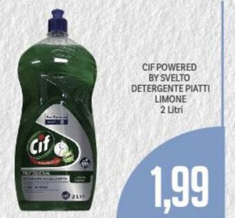 Supermercati Piccolo Cif Powered By Svelto Detergente Piatti Limone 2 Litri offerta