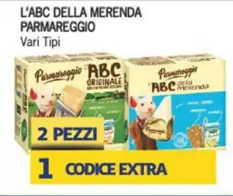 Supermercati Piccolo L'ABC Della Merenda Parmareggio Vari Tipi offerta