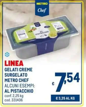 Metro Metro Chef Gelati Creme Surgelato Al Pistacchio 2,25kg offerta