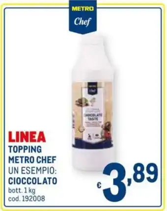 Metro Metro Chef Cioccolato Topping 1kg offerta