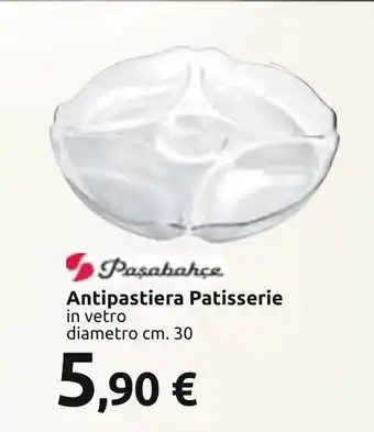 Antipastiera Patisserie in vetro diametro 30 cm.