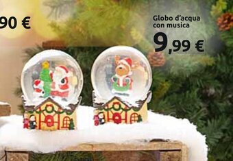 Carrefour Globo d'acqua con musica offerta