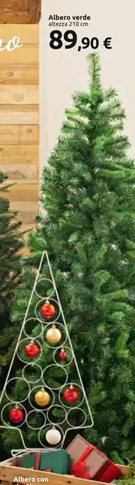 Carrefour Albero verde altezza 210 cm offerta