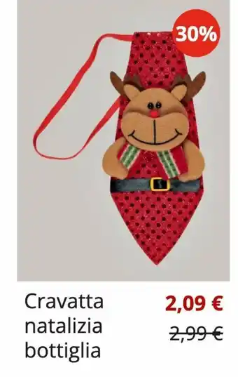Cravatta natalizia bottiglia