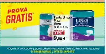 Carrefour Iper Pants unisex maxi lines offerta