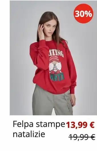 Felpa stampe natalizie