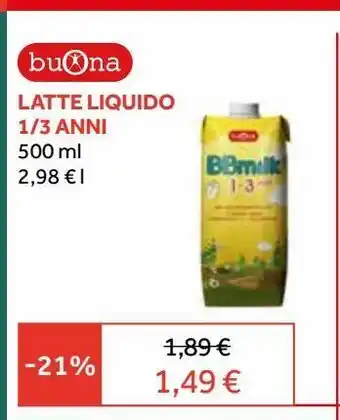 Latte liquido 1/3 anni