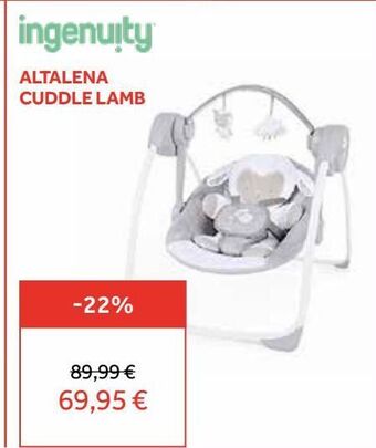 Prenatal Altalena cuddle lamb offerta