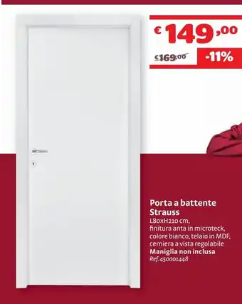 Bricocenter Porta a battente strauss offerta