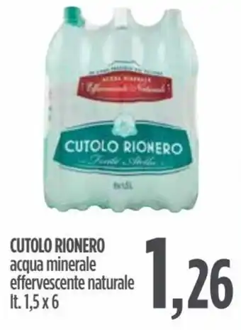 Cutolo Rionero acqua minerale effervescente naturale lt. 1,5 x 6