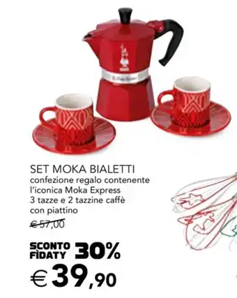 Trony Set Moka Bialetti offerta