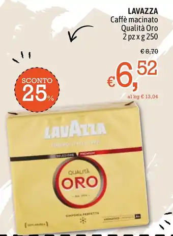 Famila Market Lavazza Caffè macinato Qualità Oro 2 pz x g 250 offerta