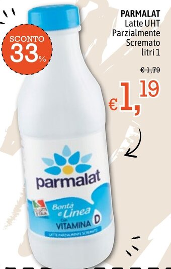 Parmalat Latte UHT Parzialmente Scremato litri 1