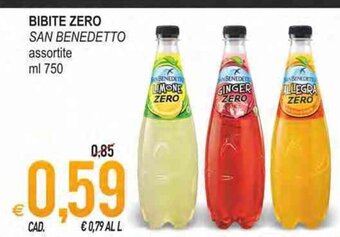 MD Discount Bibite Zero San Benedetto assortite 750 ml offerta
