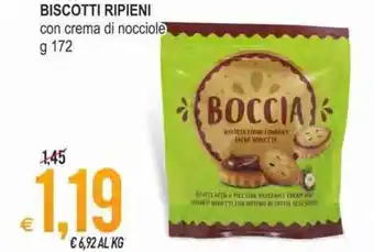 MD Discount Biscotti Ripieni Con Crema Di Nocciole g 172 offerta