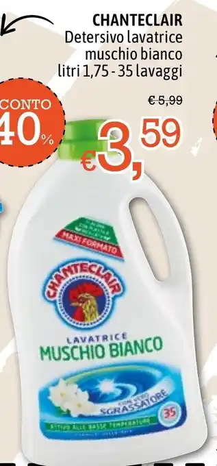 Famila Market Chanteclair Detersivo lavatrice muschio bianco litri 1,75-35 lavaggi offerta