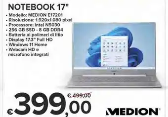 MD Discount Medion Notebook 17" offerta