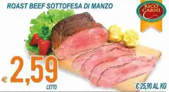 MD Discount Roast Beef Sottofesa Di Manzo offerta