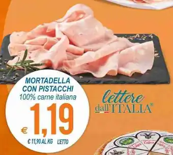 MD Discount Mortadella Con Pistacchi 100% carne italiana offerta