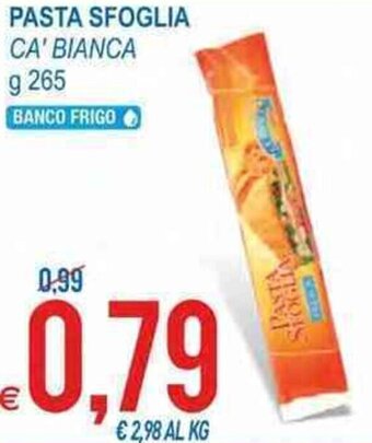 MD Discount Pasta Sfoglia Ca' Bianca g 265 offerta