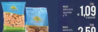 MD Discount Noci Manusol sgusciate g 75 offerta