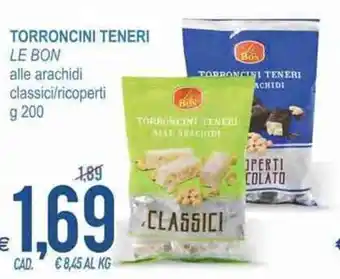 MD Discount Le Bon Torroncini Teneri alle arachidi classici/ ricoperti g 200 offerta