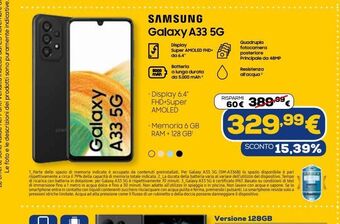Euronics Samsung galaxy a33 5g offerta