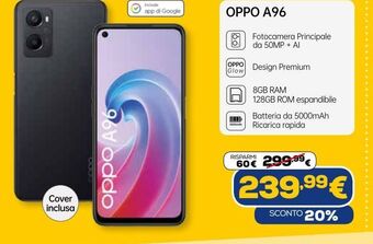 Euronics Oppo a96 offerta